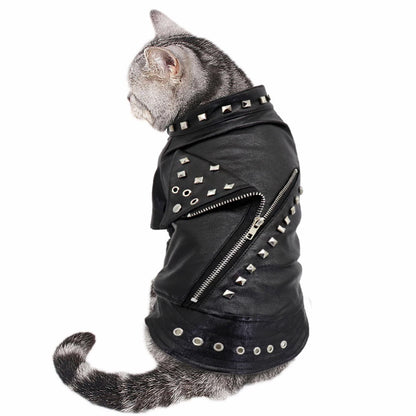 Rock&Roll Dog Jacket – Leather Coat for Small & Large Breeds