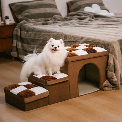 Luxury Pet Stairs,Bed and Home Handmade – Folding Storage Space