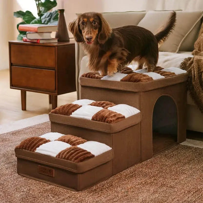 Luxury Pet Stairs,Bed and Home Handmade – Folding Storage Space