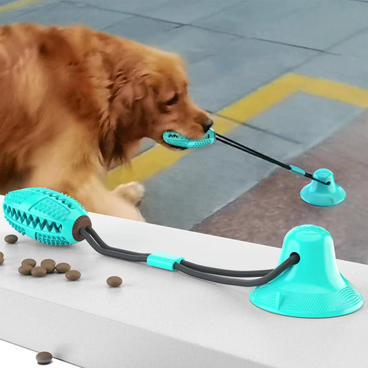 ChewBuddy Food Ball – Suction Cup Rope Toy for Training &amp; Dental Care