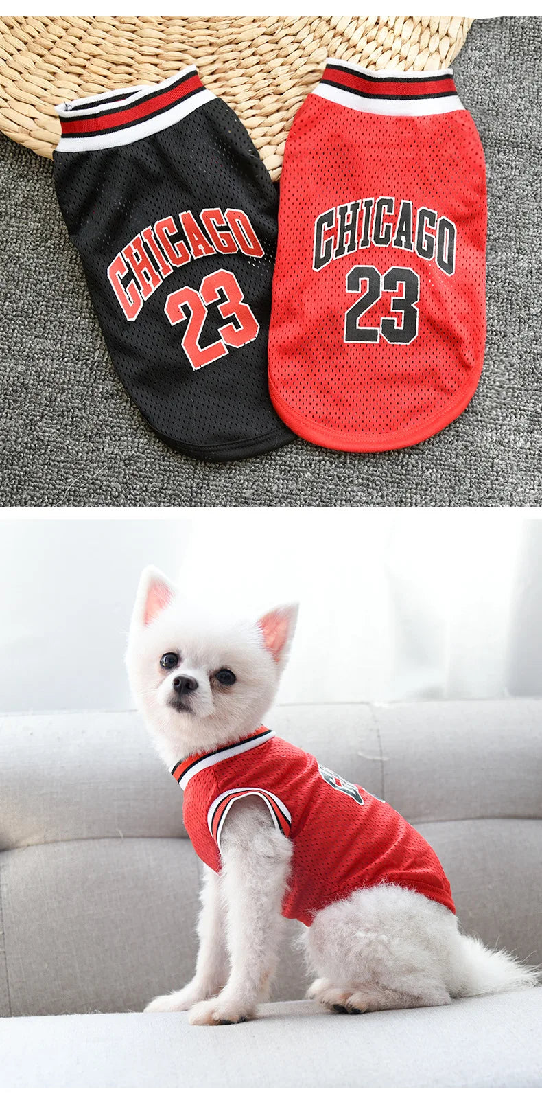 HoopDog Basketball Shirt – Summer Jersey for Pets