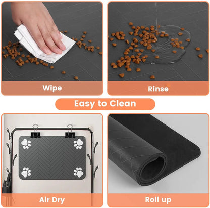 Pet Mat – Non-Slip Waterproof Food & Water Mat