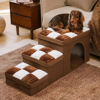 Luxury Pet Stairs,Bed and Home Handmade – Folding Storage Space