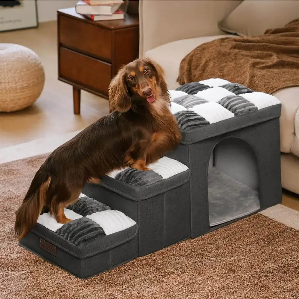 Luxury Pet Stairs,Bed and Home Handmade – Folding Storage Space