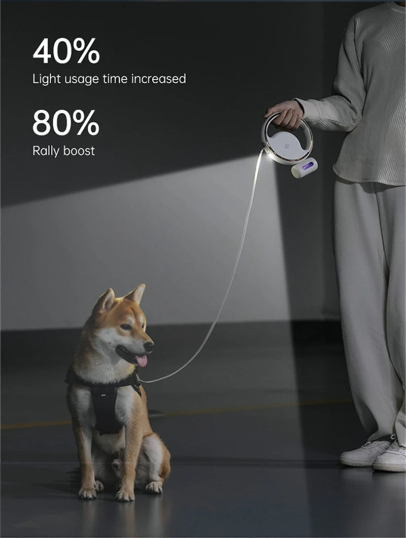 Future Pet Leash – Adjustable 3m Retractable with Flashlight