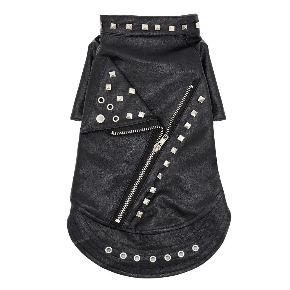 Rock&Roll Dog Jacket – Leather Coat for Small & Large Breeds