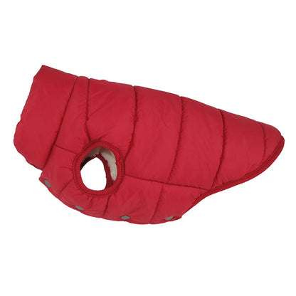 English Style Dog Jacket – Cold-Proof Winter Coat with Fleece Lining